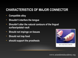 mejor connectors in removable partial dentures | PPT