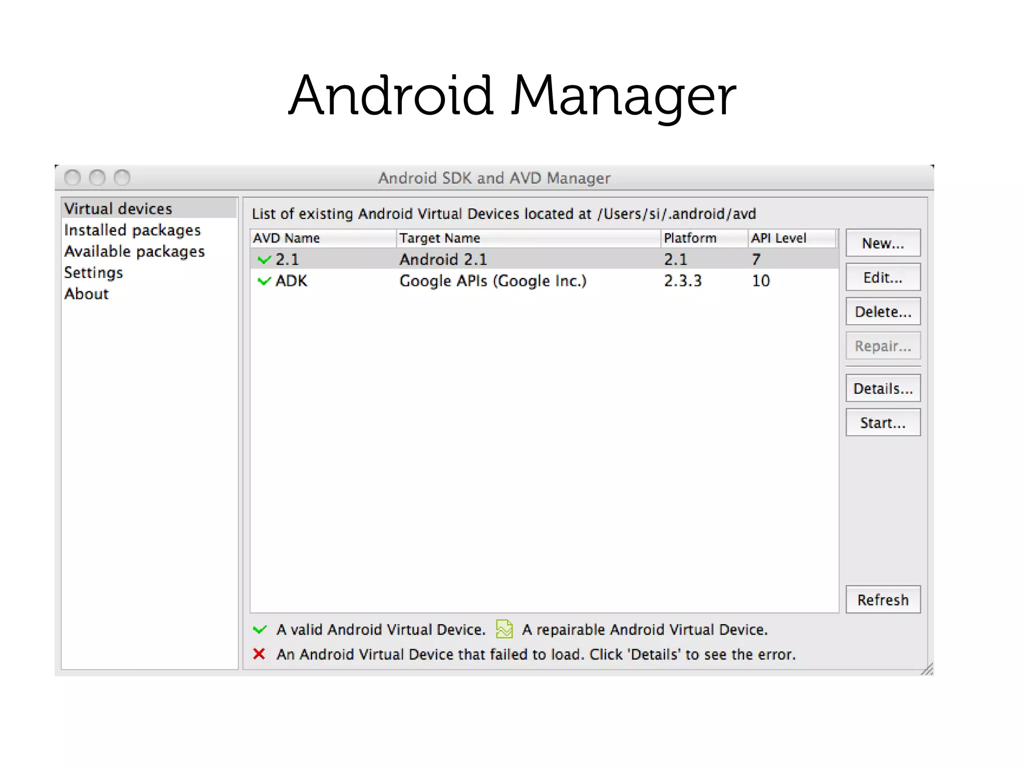 Android Manager
 