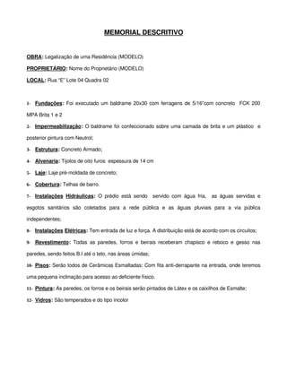 02 Memorial Descritivo | DOC