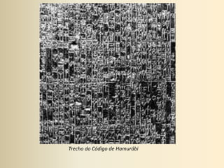 Trecho do Código de Hamurábi
