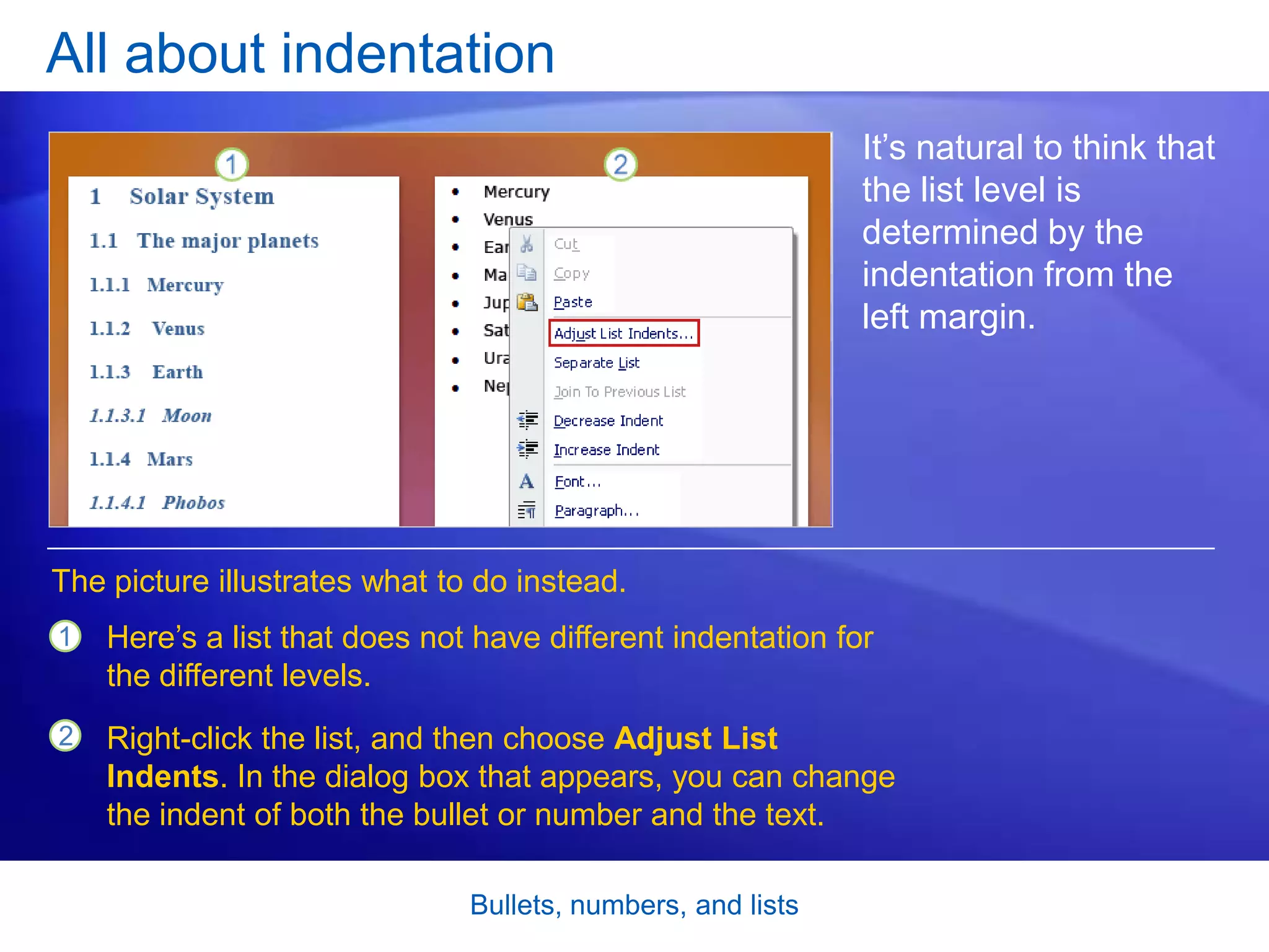 02 microsoft office word 2007 (bullets and numbering) | PPTX