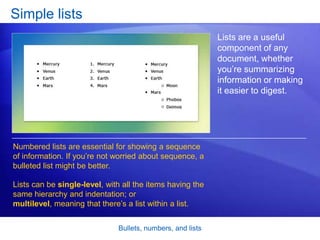 02 microsoft office word 2007 (bullets and numbering) | PPTX