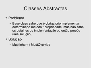 Desenvolvimento em .Net - Herança e Interfaces