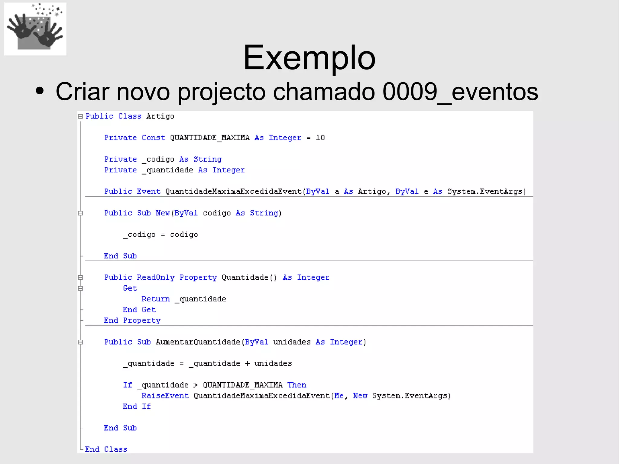 Desenvolvimento em .Net - Eventos