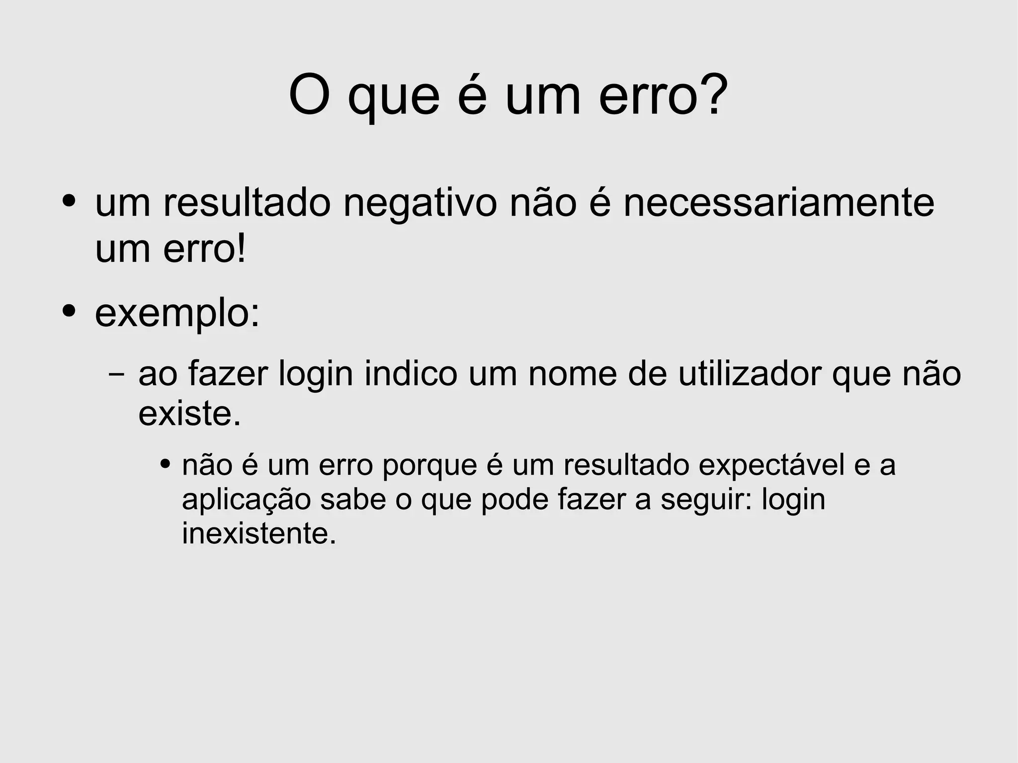 Desenvolvimento em .Net - Excepções