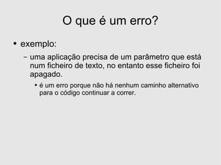 Desenvolvimento em .Net - Excepções