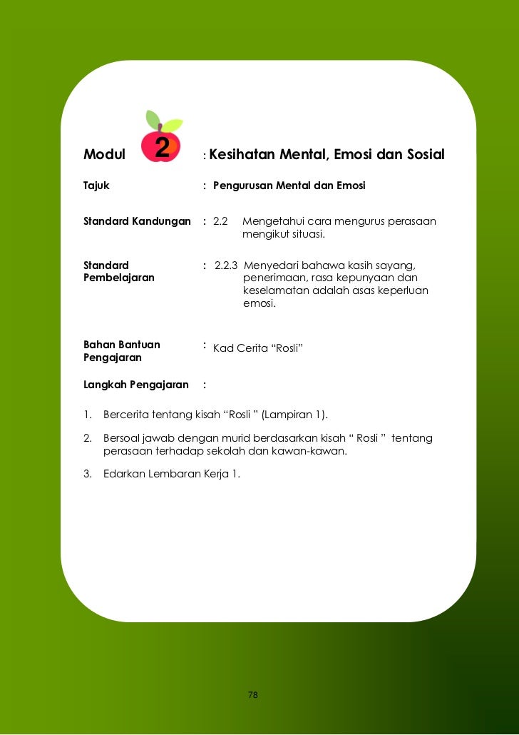 02 modul pengajaran pend kesihatan thn 1