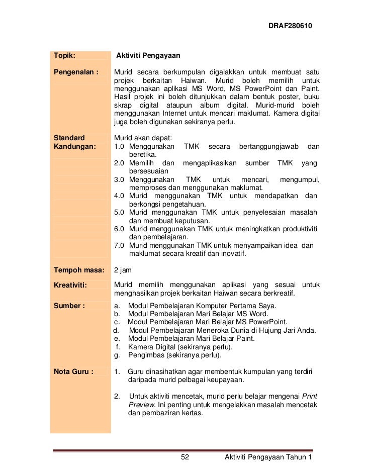 Modul Tmk Tahun 1 / Himpunan Terbaik Modul Aplikasi Bagi