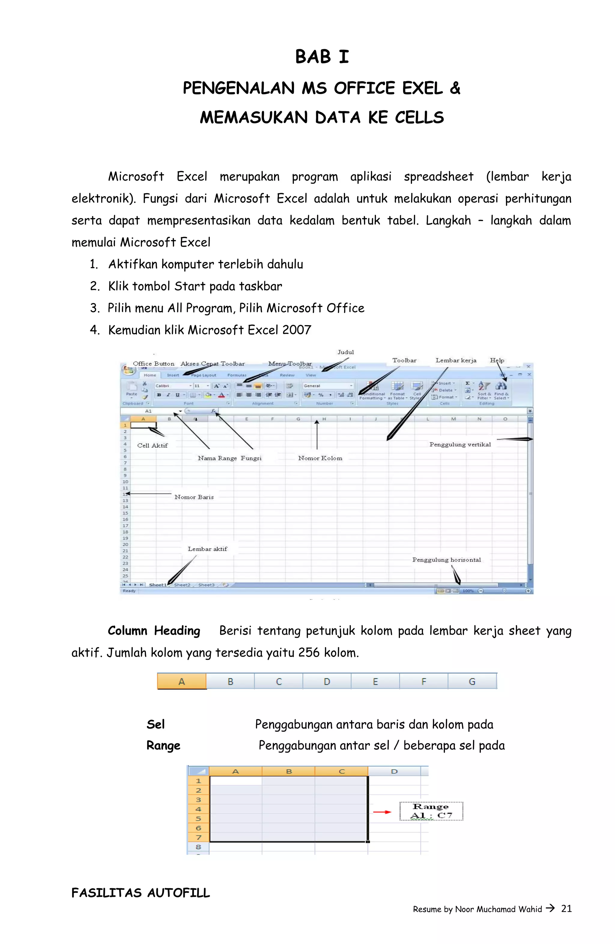 Modul Microsoft Excel Dasar | DOC