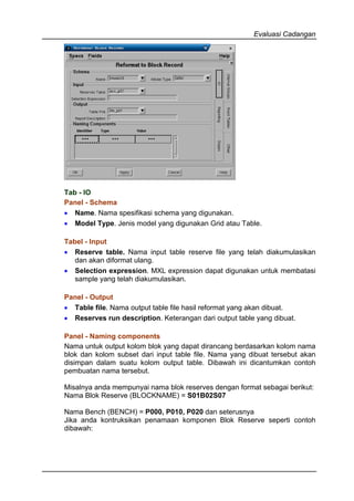 P010 Format Evaluasi Cadangan-Minescape | PDF