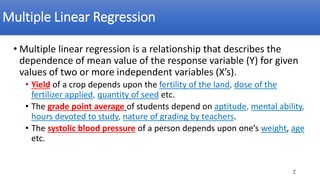 Multiple and Polynomial Regression analysis with practical example | PDF