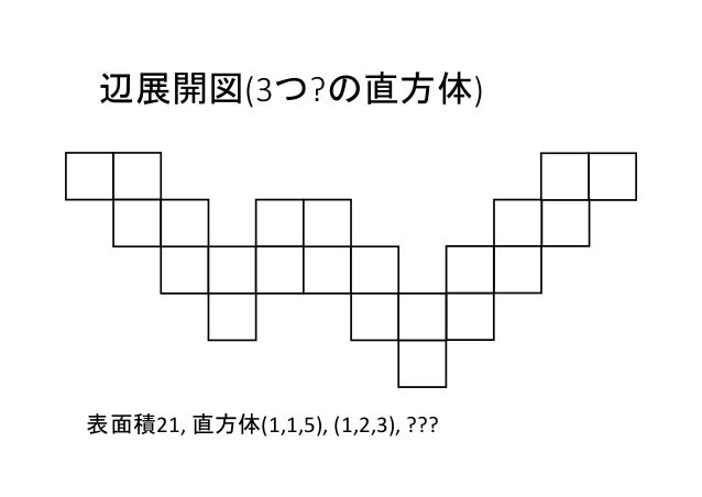 2つ以上の箱の作れる展開図 2つ以上の箱の作れる展開図