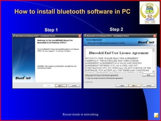 How to install bluetooth software in PC Step 1 Step 2 