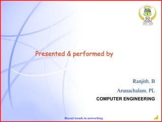 Presented & performed by   Ranjith. B Arunachalam. PL COMPUTER ENGINEERING 