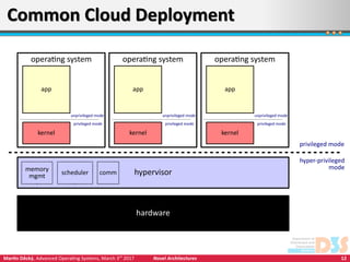 Unikernels, Multikernels, Virtual Machine-based Kernels | PDF