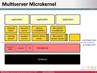 Unikernels, Multikernels, Virtual Machine-based Kernels | PDF