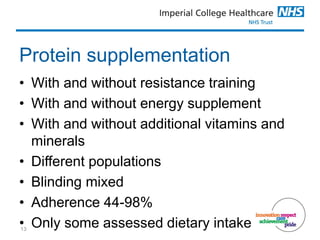 Nutrition interventions for frailty and sarcopenia | PDF