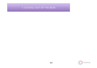 1. SCHOOL OUT OF THE BOX!
Ici!	
  
 