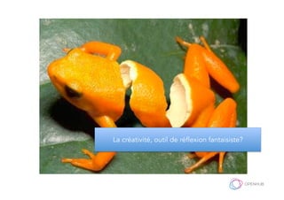 La créativité, outil de réflexion fantaisiste?
 
