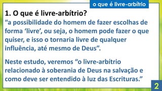 O que é livre arbitrio? | PDF