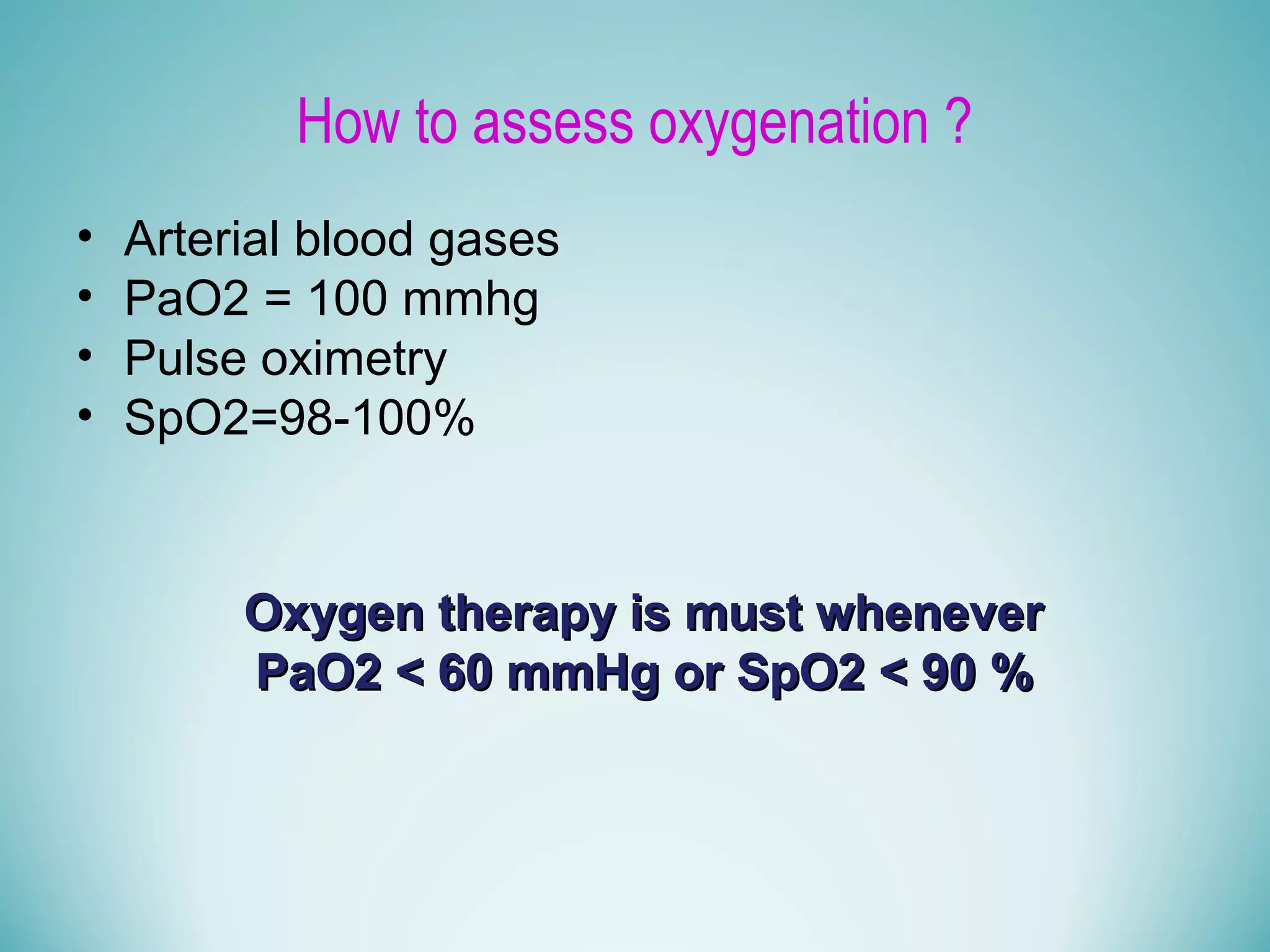 Oxygen Therapy PPT