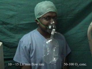 10 – 15 Ltr/min flow rate – 50-100 O2 conc.
 