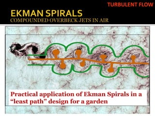TURBULENT FLOW




Practical application of Ekman Spirals in a
“least path” design for a garden
 