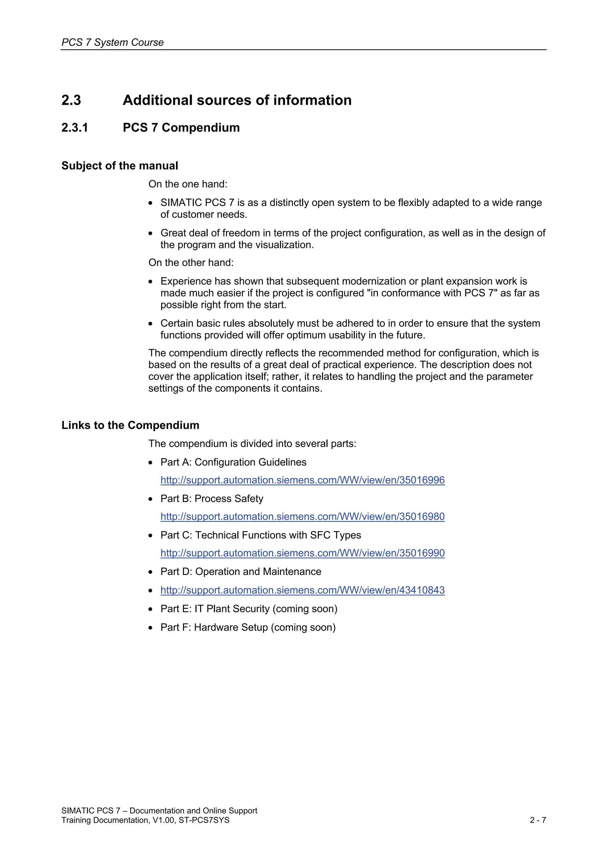 02 pcs 7 documentation and support v1.00 en | PDF