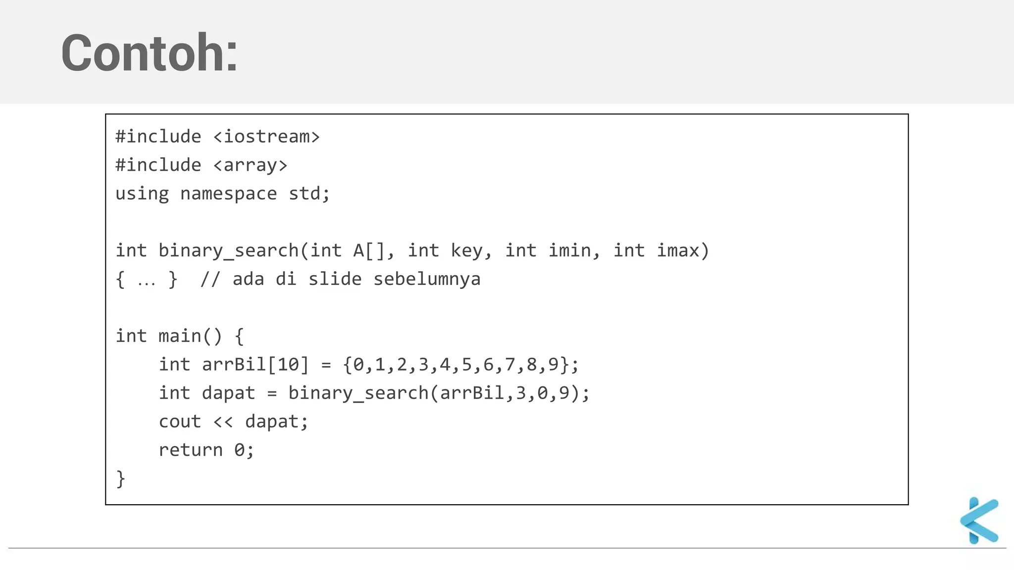 Algoritma dan Struktur Data - Binary Search | PDF
