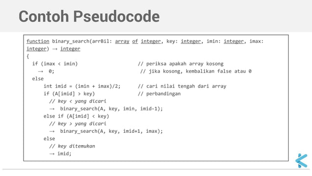Algoritma dan Struktur Data - Binary Search | PPT