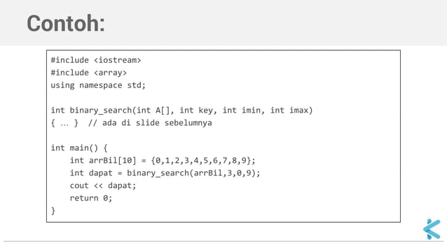 Algoritma dan Struktur Data - Binary Search | PPT