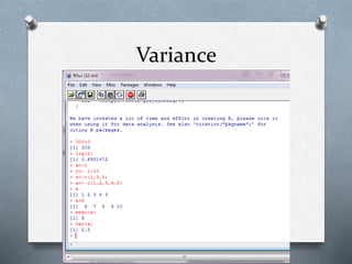 Variabel R 02 Pengantar Bahasa R teknik informatika | PPTX