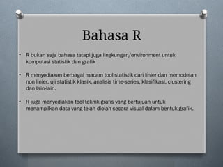 02 Pengantar Bahasa R dalam java teknik informatika | PPTX