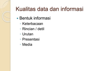 Materi Kuliah Sistem Informasi 02 Pengantar Sistem Informasi.pptx