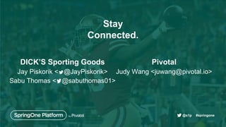 Judy Wang, Jay Piskorik and Sabu Thomas at SpringOne Platform 2019