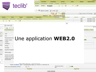 Détail d'un contrat Une application  WEB2.0 