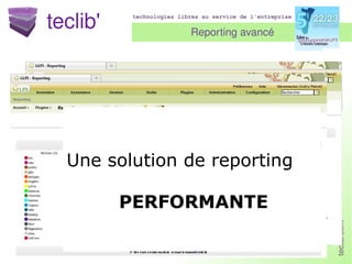 Je dois rendre des  comptes Reporting avancé Une solution de reporting PERFORMANTE 