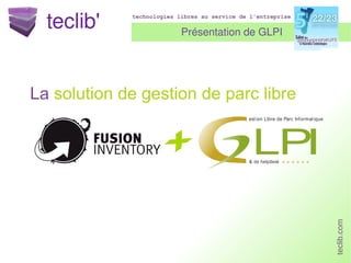 Présentation de GLPI 