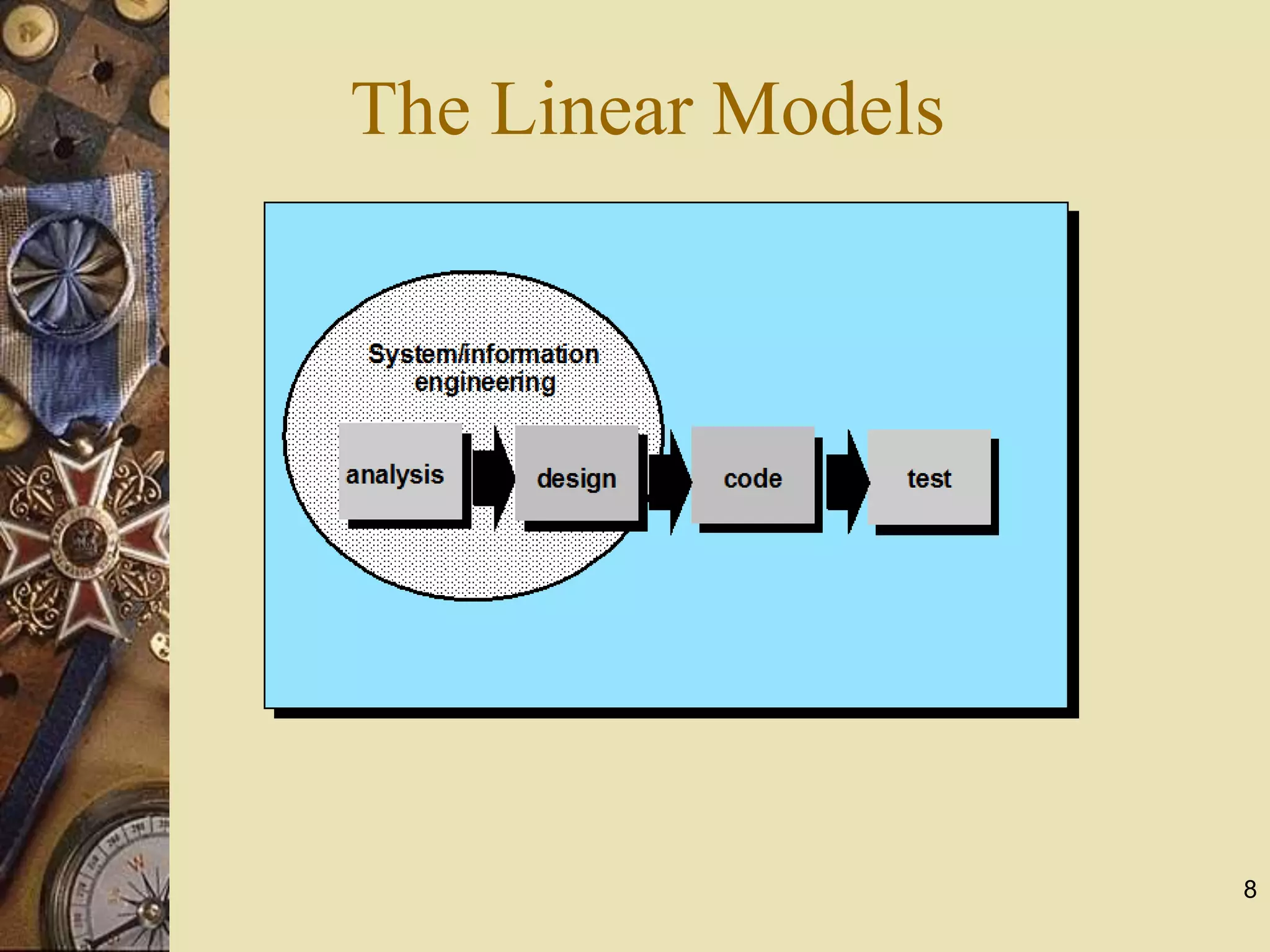 8
The Linear Models
 