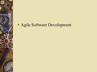  Agile Software Development
 