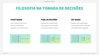 FILOSOFIA NA TOMADA DE DECISÕES
POINT-BASED FUNIL DE DECISÕES SET-BASED
 