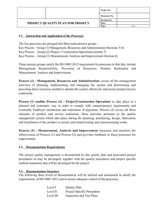Project Safety Quality Plan For Safety00 | PDF