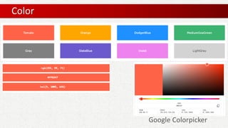 Color
Google Colorpicker
 