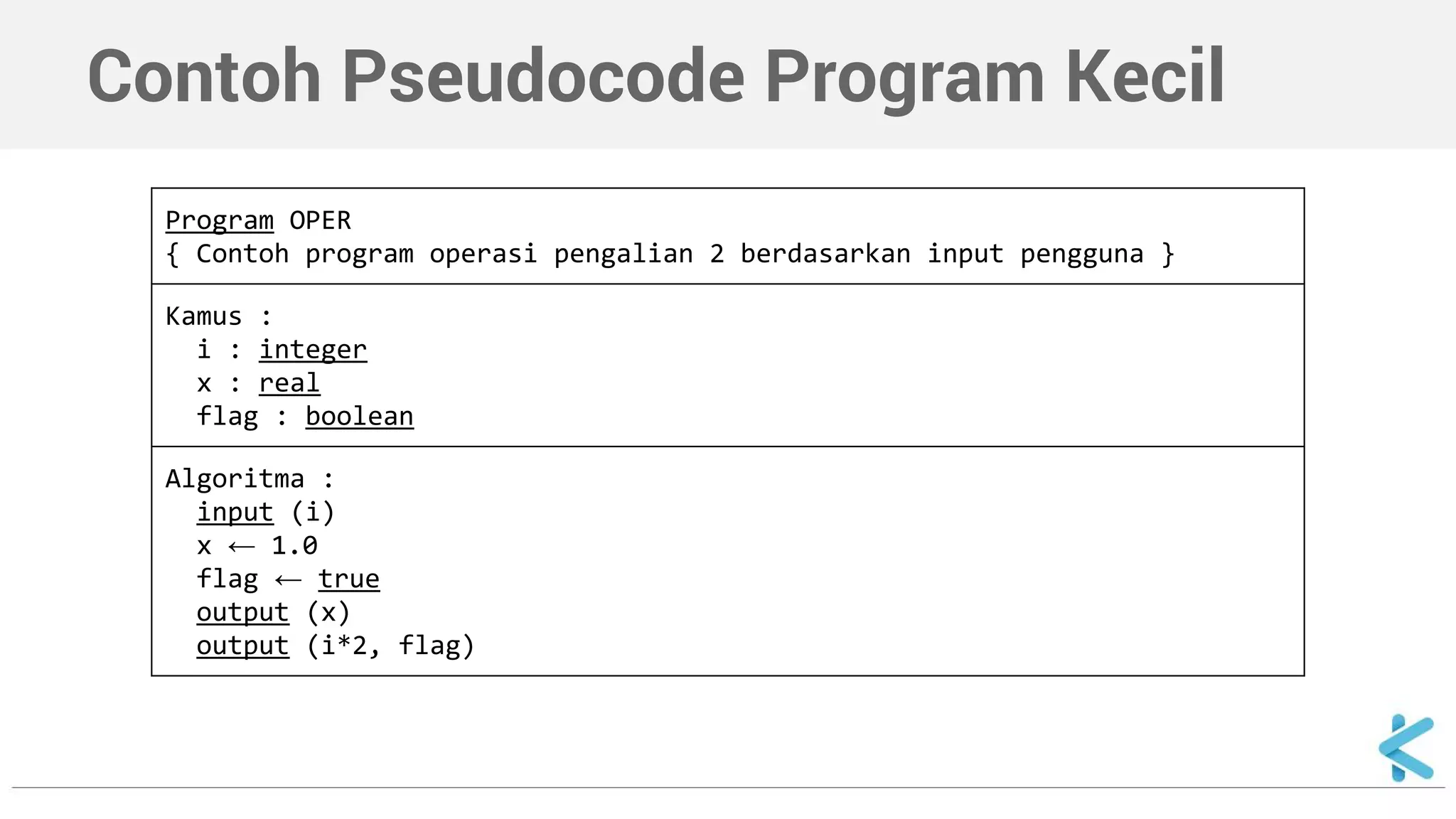 Algoritma dan Struktur Data - Pseudocode | PDF