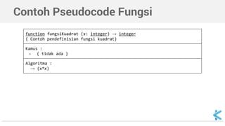 Algoritma dan Struktur Data - Pseudocode | PPT