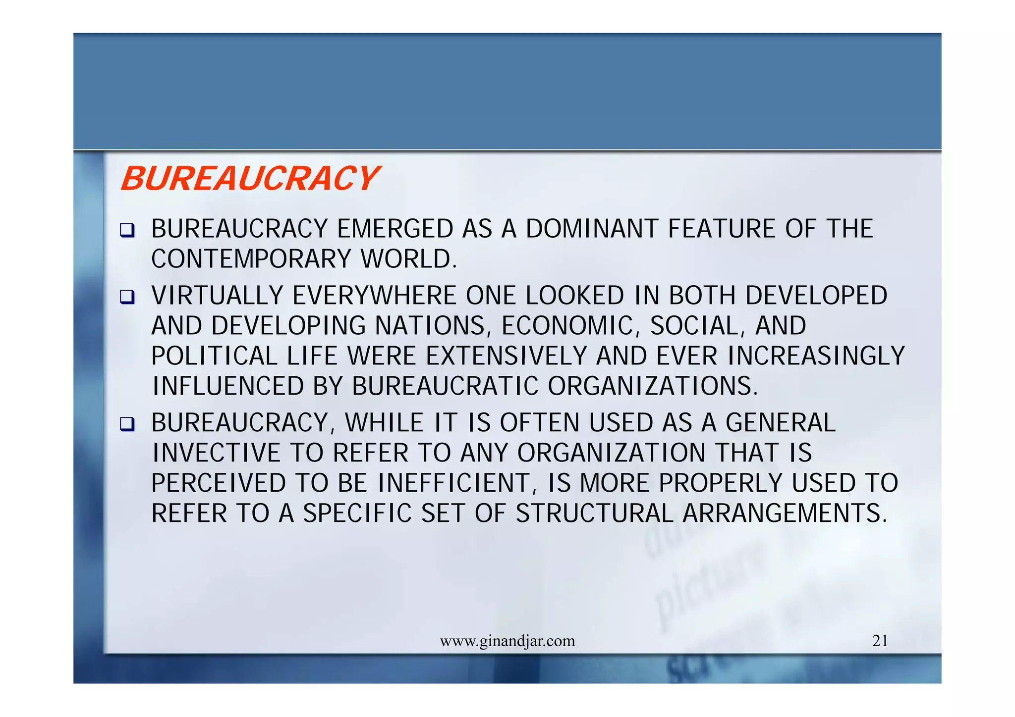 PUBLIC ADMINISTRATION AS A DEVELOPING DISCIPLINE