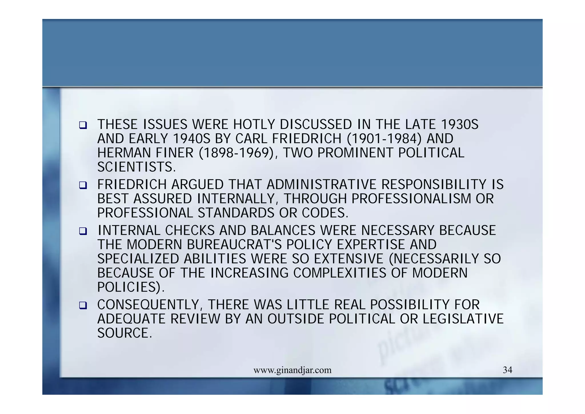 PUBLIC ADMINISTRATION AS A DEVELOPING DISCIPLINE