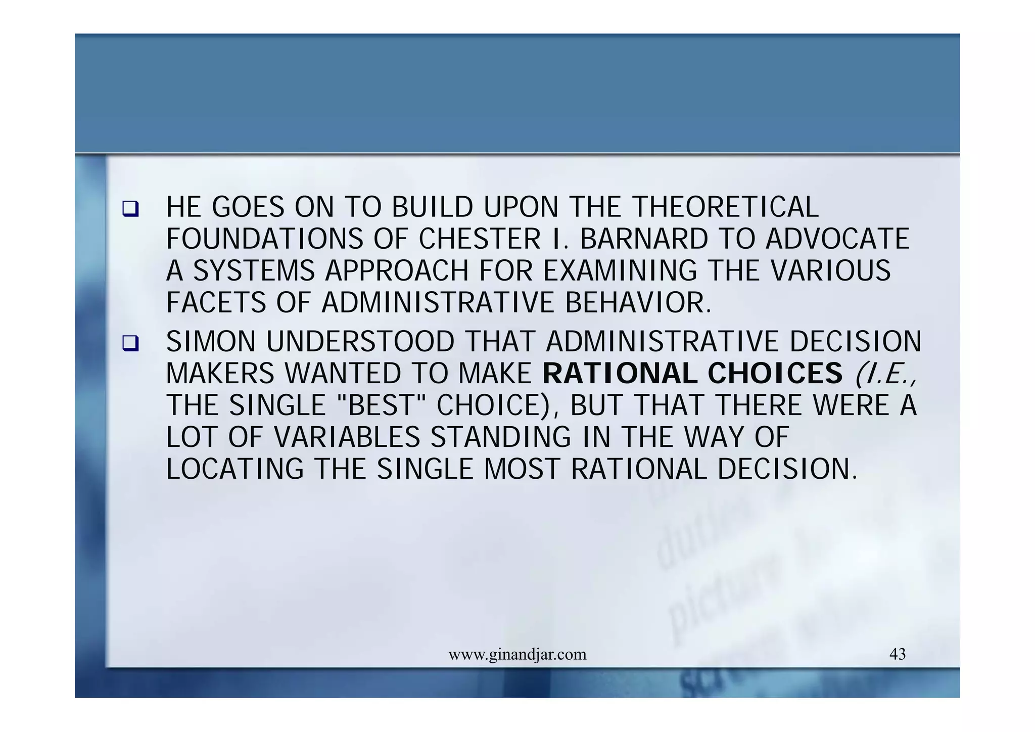 PUBLIC ADMINISTRATION AS A DEVELOPING DISCIPLINE