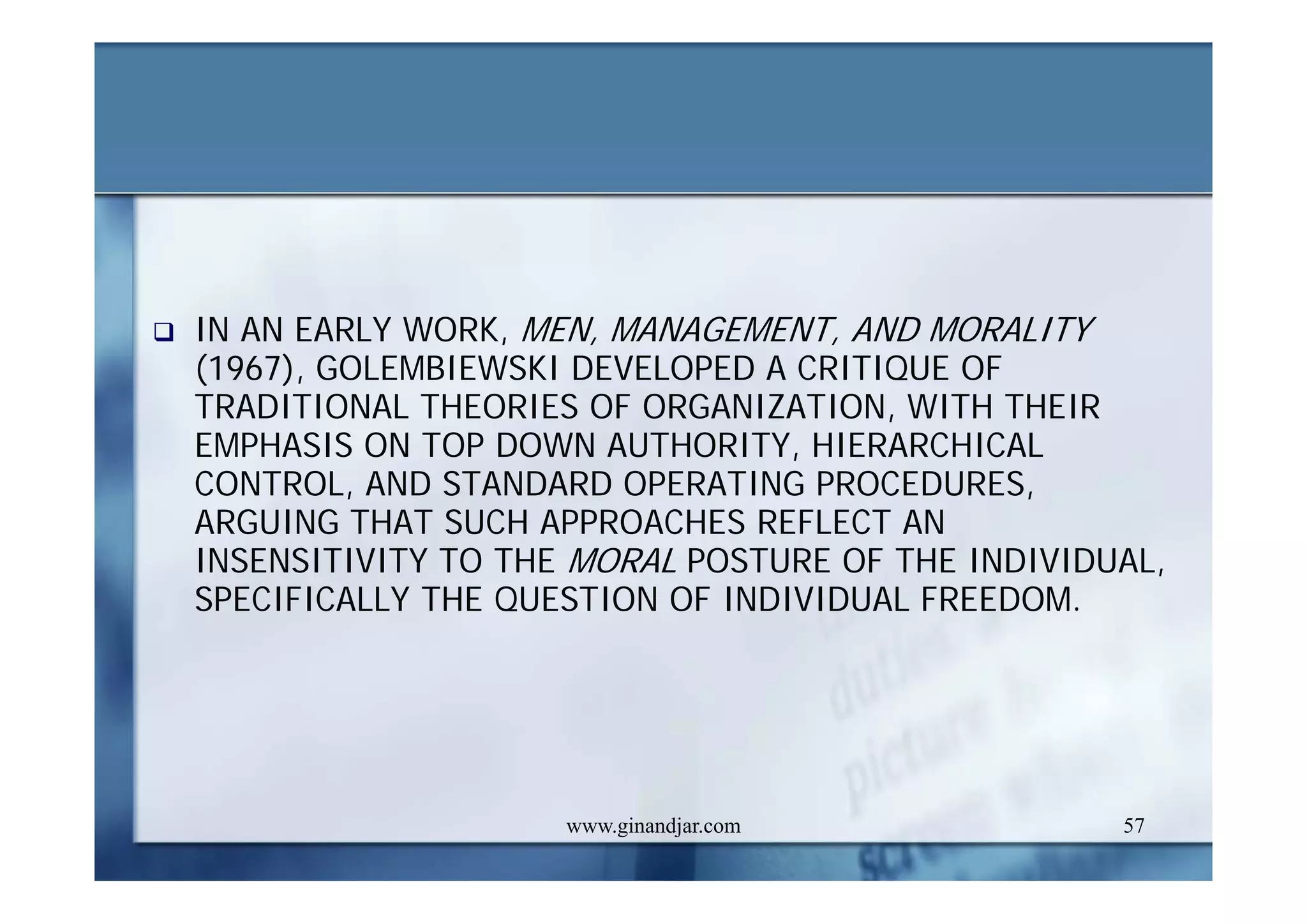 PUBLIC ADMINISTRATION AS A DEVELOPING DISCIPLINE