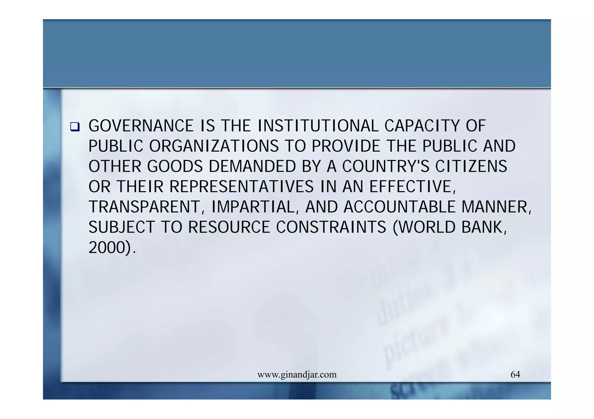 PUBLIC ADMINISTRATION AS A DEVELOPING DISCIPLINE